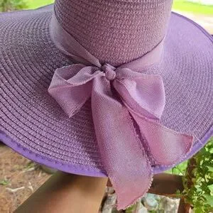 Vintage | Accessories | Lilac Purple Extra Wide Floppy Brim 